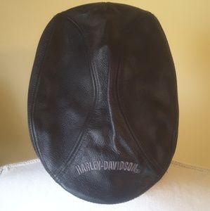 Harley-davidson Men's Nostalgic Leather Ivy Cap